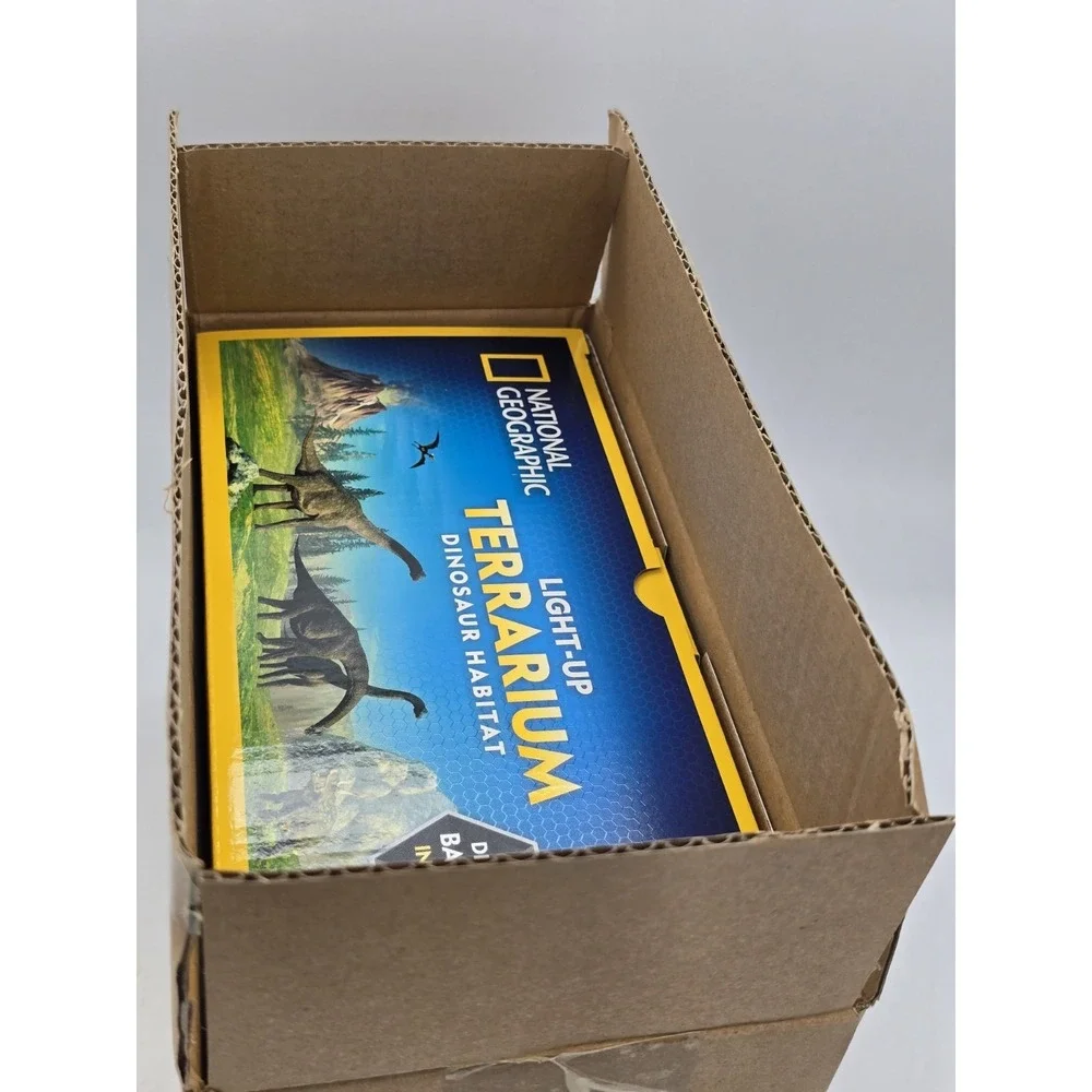 NEW Dinosaur Habitat‎ Light-Up Terrarium Kit for Kids with Plants and Gemstones